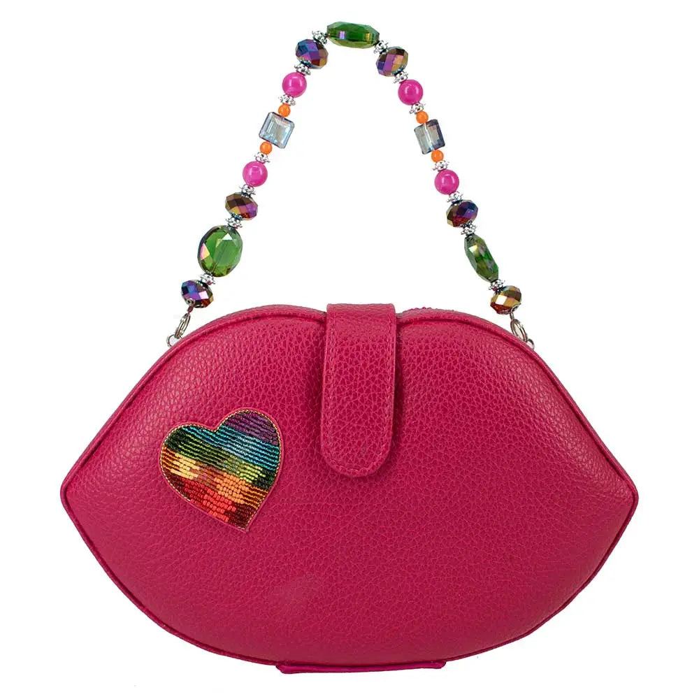 Rainbow Kisses Top Handle Bag