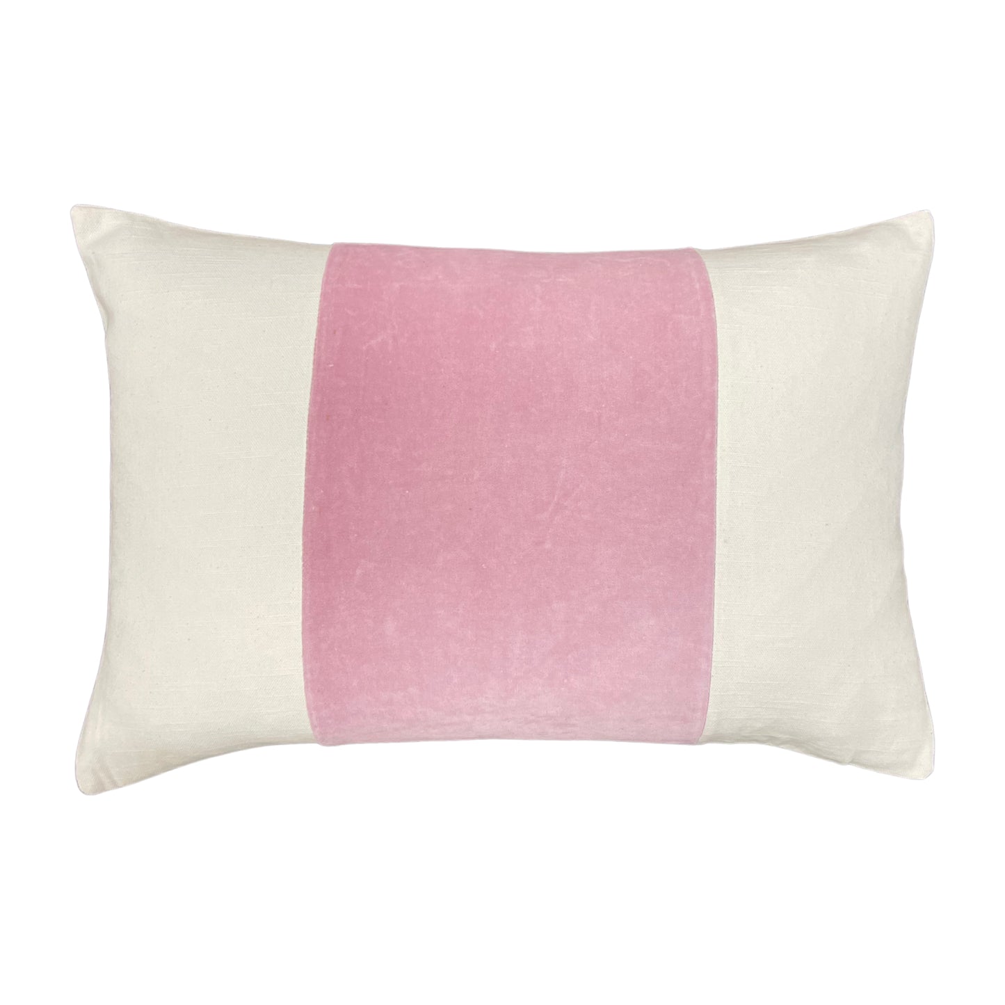 Velvet Panel Pillow, Pink