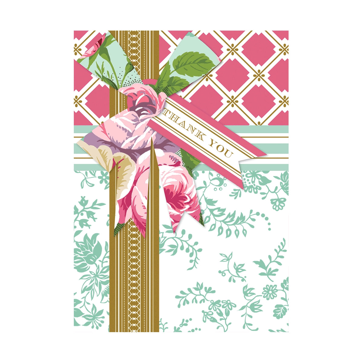 Amelie Floral Thank You Greeting Card