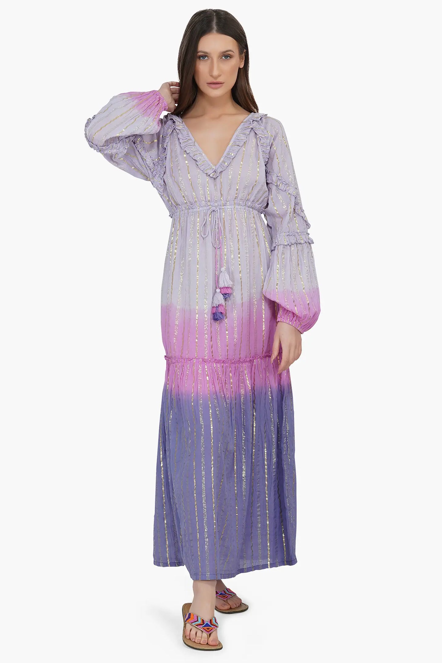 Load image into Gallery viewer, Very Peri Cotton Maxi Dress
