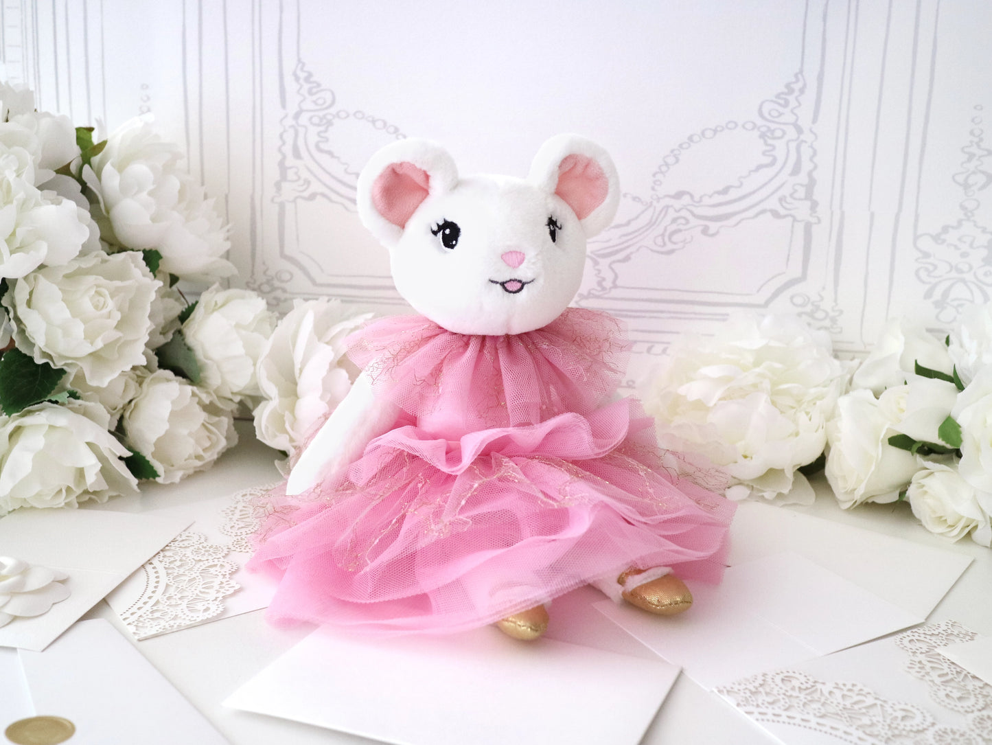Claris the Chicest Mouse in Paris, 12" Pink Plush Toy