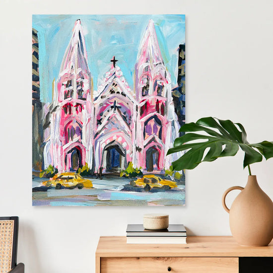 Load image into Gallery viewer, St. Patrick&amp;#39;s At Dusk Stretched Canvas

