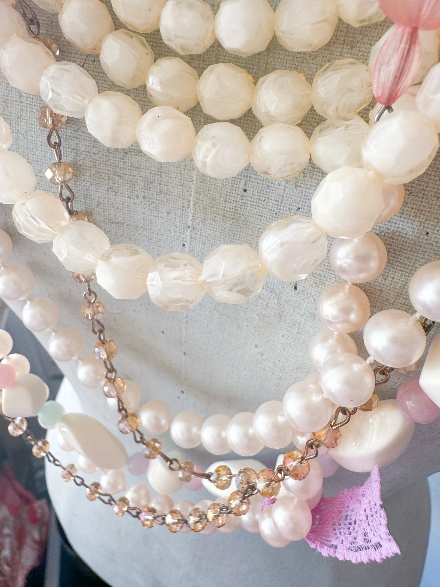 Not Your Mothers Pearls Repurposed Statement Necklace
