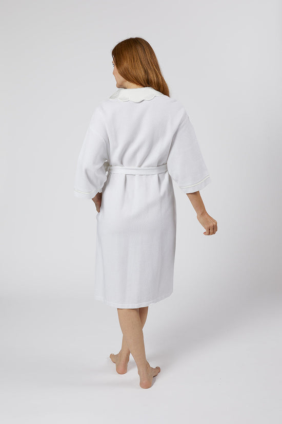 Helen Cotton Robe, White
