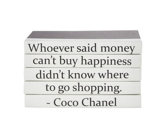 "Whoever Said Money Can't Buy Happiness..." Decorative Book