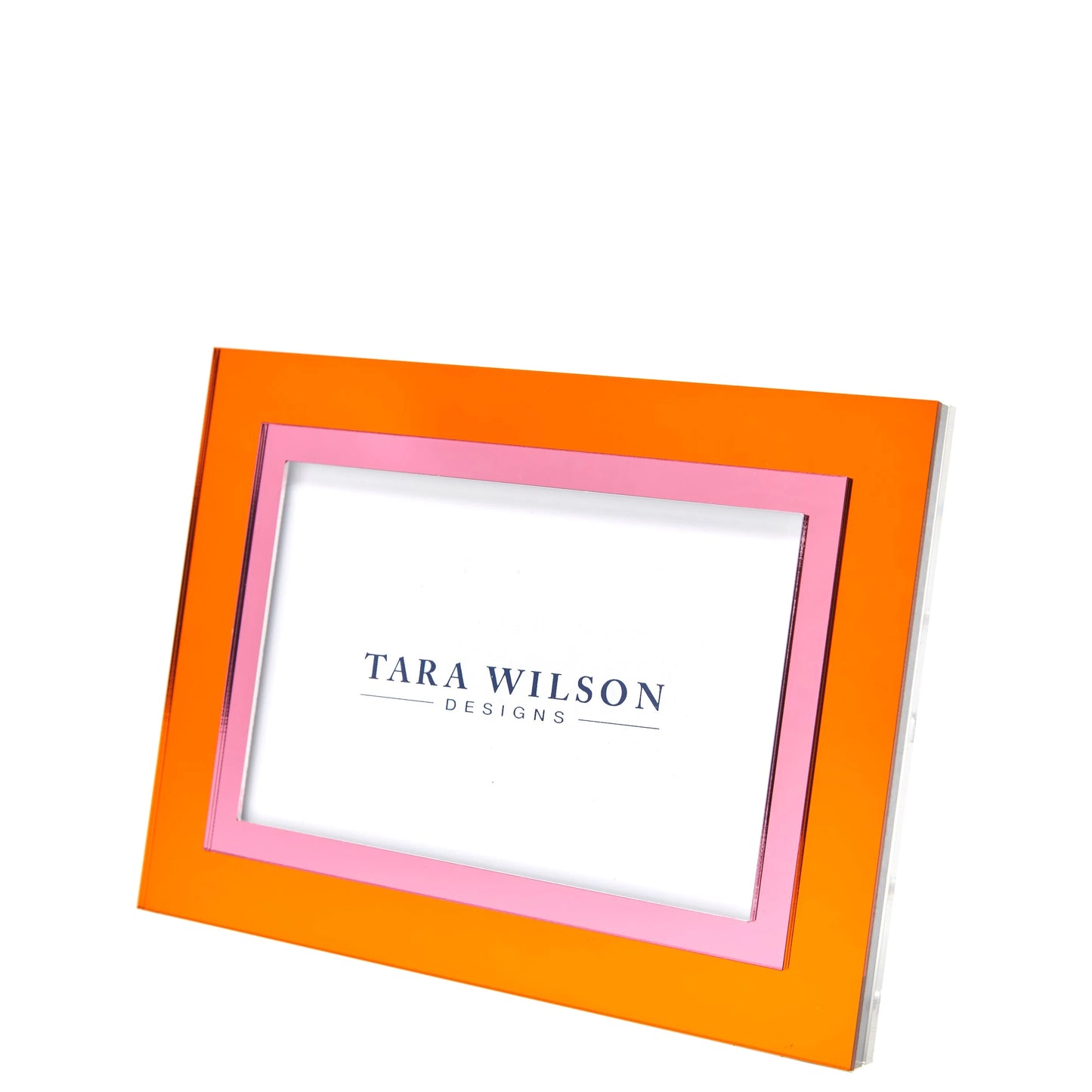 Inlaid Frame, Orange & Pink