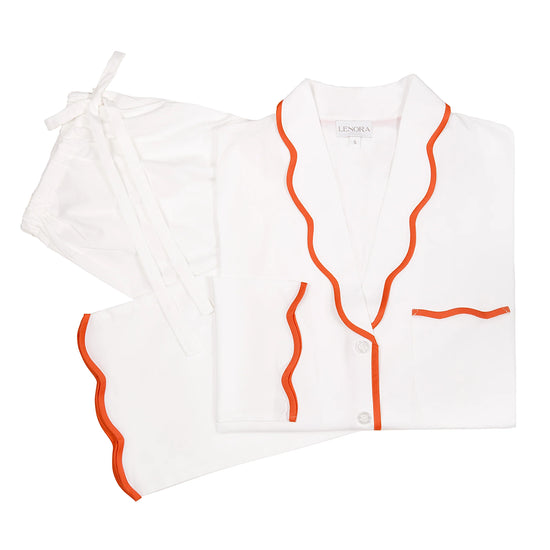 Vandy Cotton Pajamas, Coral