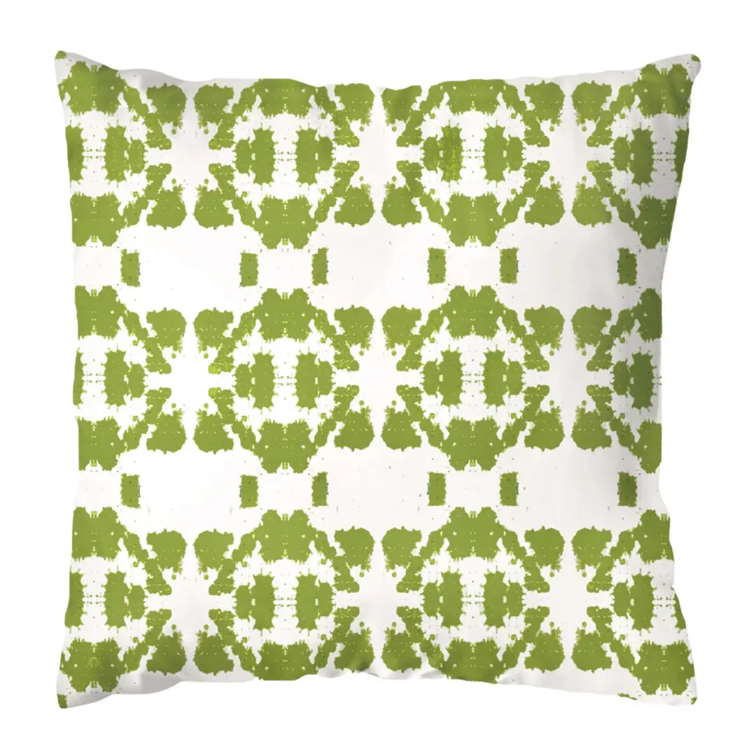 Mosaic Green Outdoor Pillow