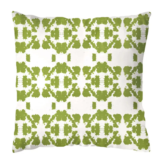 Mosaic Green Outdoor Pillow