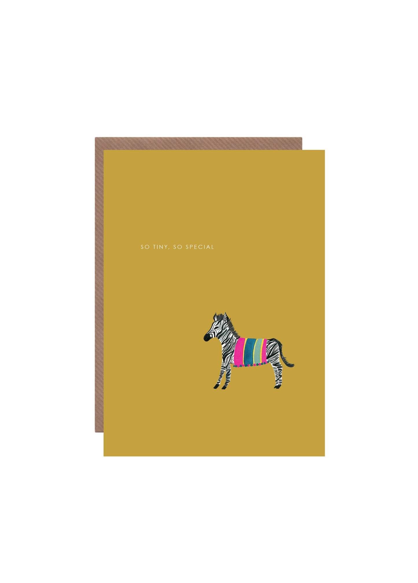 Hutch Cassidy - Zebra New Baby Greetings  Card