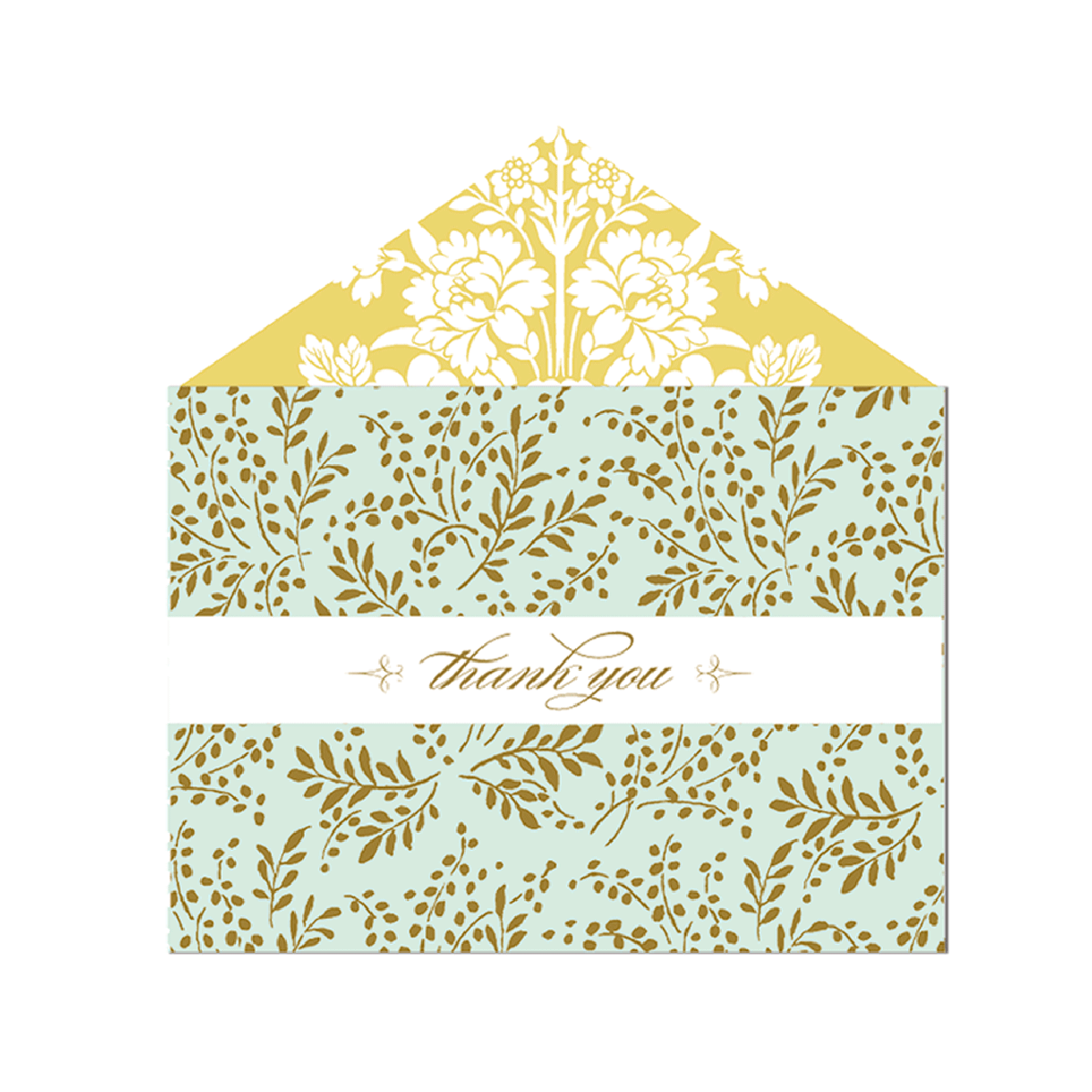 Amelie Damask Thank You Note Cards