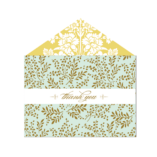 Amelie Damask Thank You Note Cards
