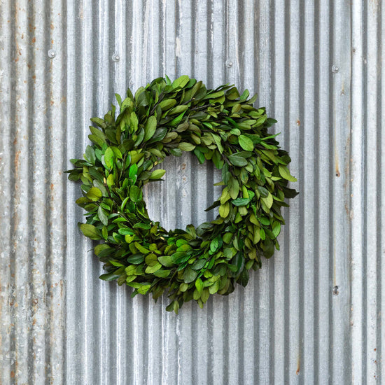 Gathered Laurel Wreath, 16"
