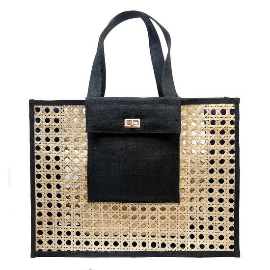 Load image into Gallery viewer, The Christy | Shopper Tote in Black
