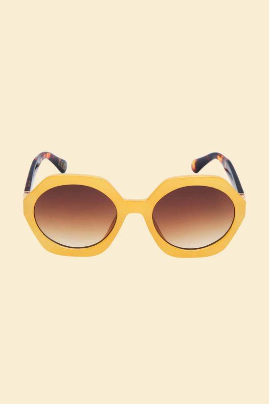 Luxe George Custard/ Tortoiseshell Sunglasses