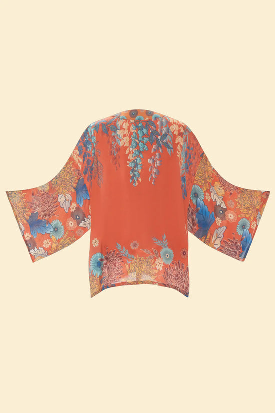 Kimono Jacket- Trailing Wisteria Kimono Jacket - Terracotta