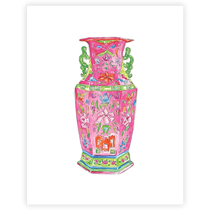 Chinoiserie Vase Art Print