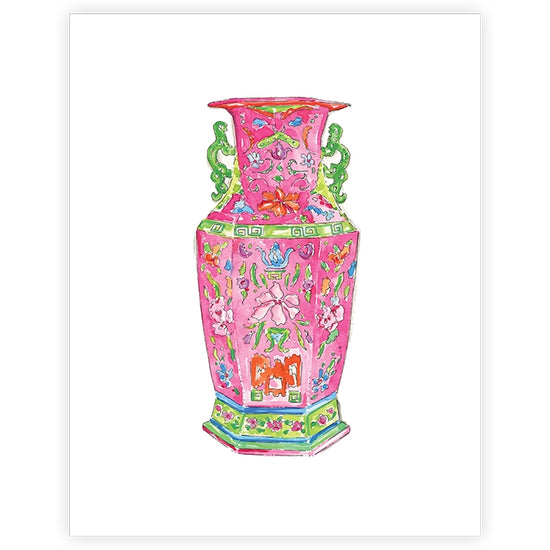 Chinoiserie Vase Art Print
