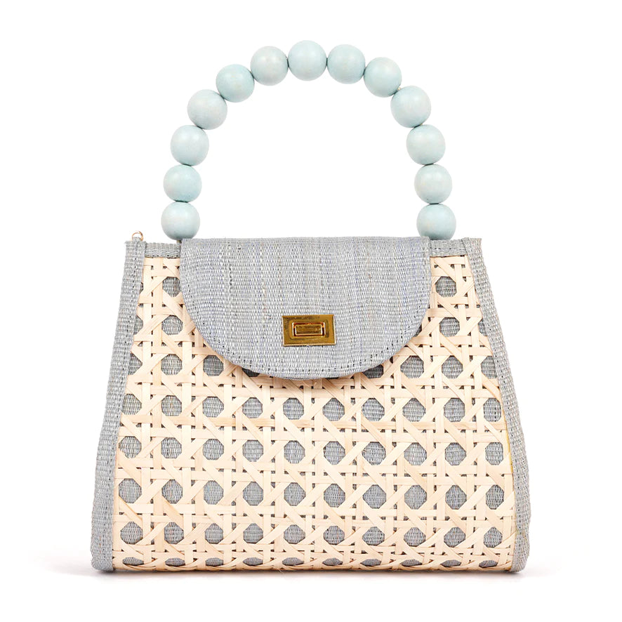 Load image into Gallery viewer, The Sienna | Woven Rattan Small Statement Handbag
