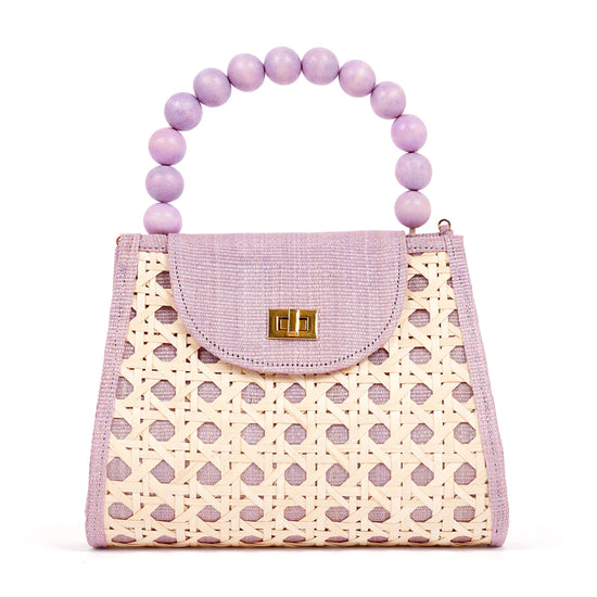 Load image into Gallery viewer, The Sienna | Woven Rattan Small Statement Handbag

