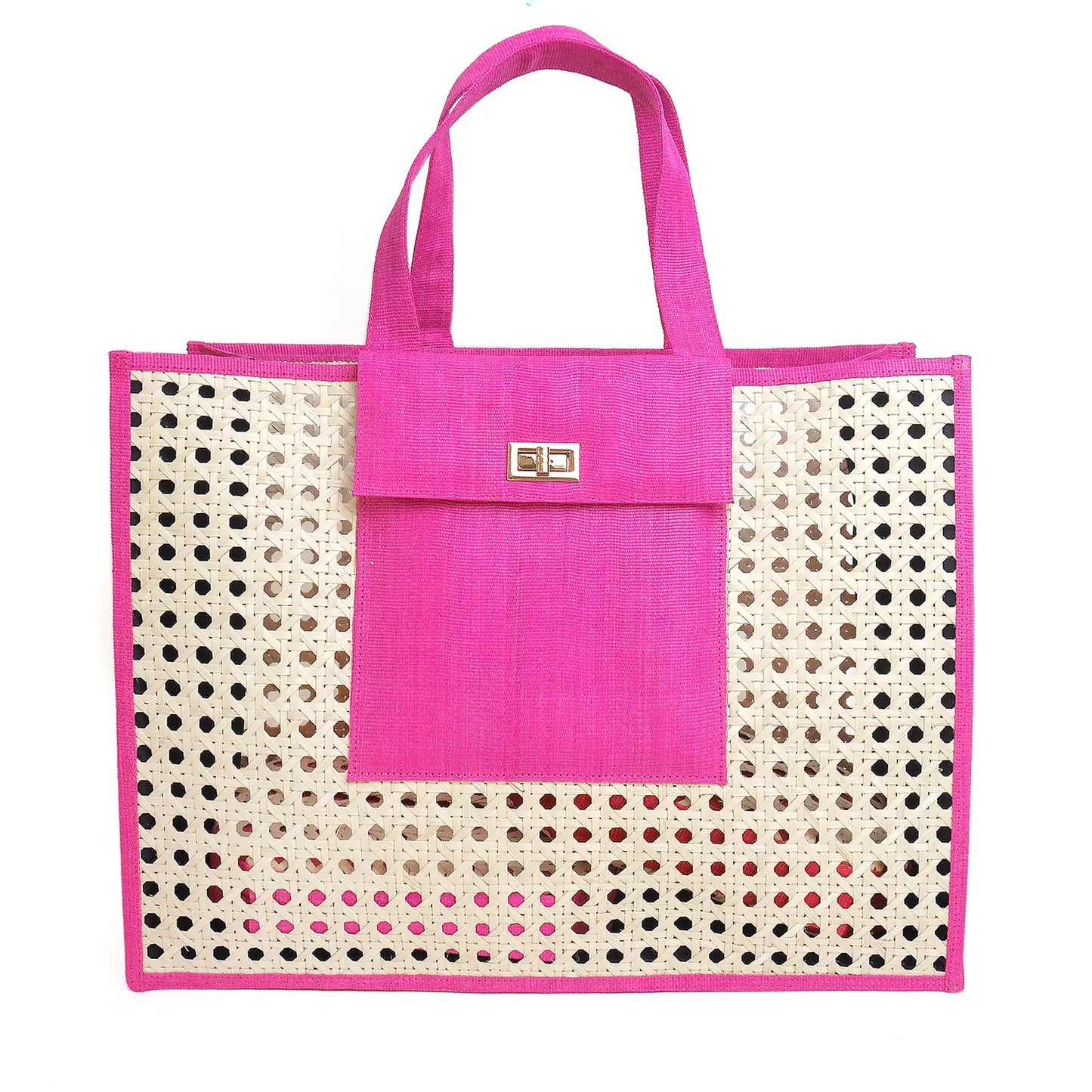 The Christy | Shopper Tote in Hot Pink