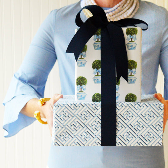 Striped Topiary Gift Wrap Sheets