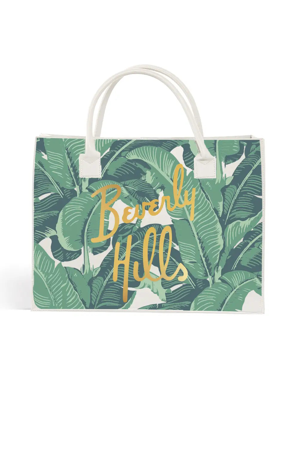 Load image into Gallery viewer, Beverly Hills Banana Leaf Tote
