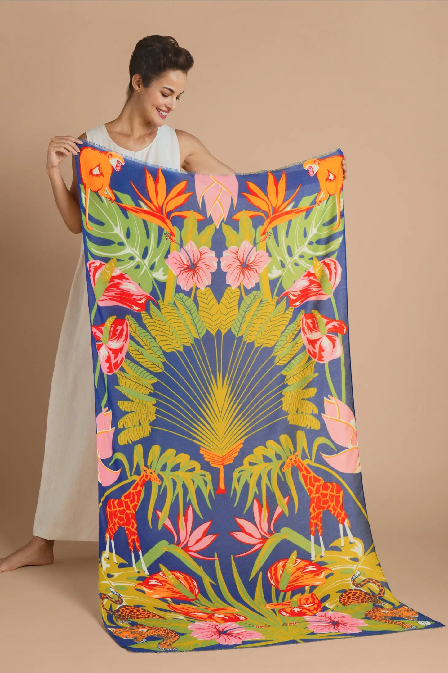 Load image into Gallery viewer, Print Deco Jungle Scarf
