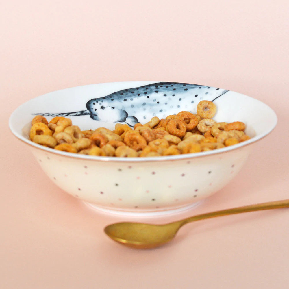 Load image into Gallery viewer, Yvonne Ellen Narwhal Cereal Bowl 15.7cm
